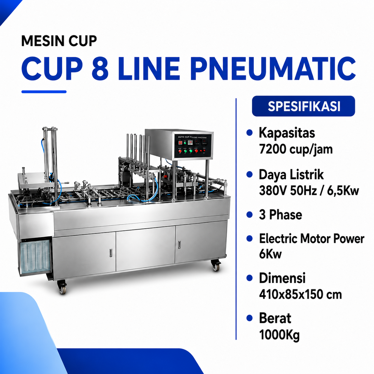 CUP 8 LINE PNEUMATIC